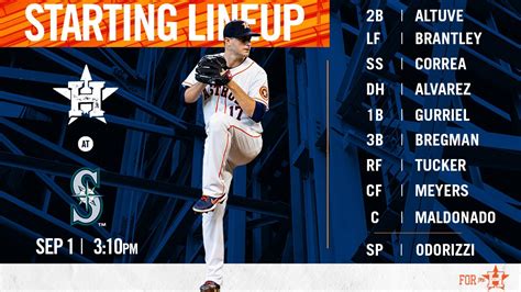 houston astros starting lineup today